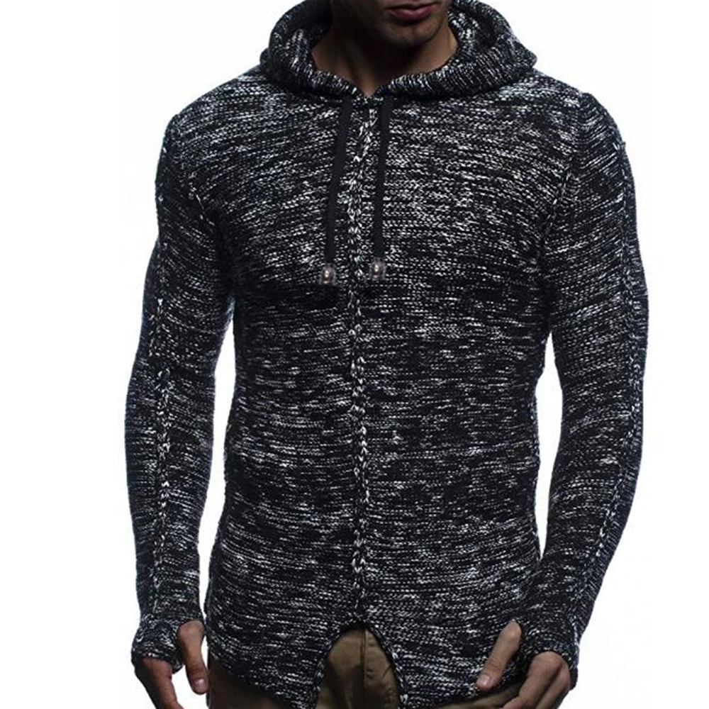 Hot Autumn Long Hooded Sweater Men 2018 New Arrival Casual Pullover Men
