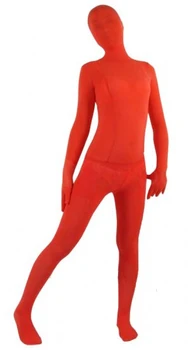 

(V11) Red Velvet Transparent Tights Unisex Fetish Zentai Suits