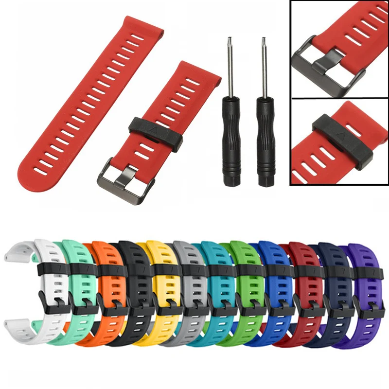 

Silicone Watchbands Strap for Garmin Fenix 3 / Fenix 3 HR GPS Watch With Tools
