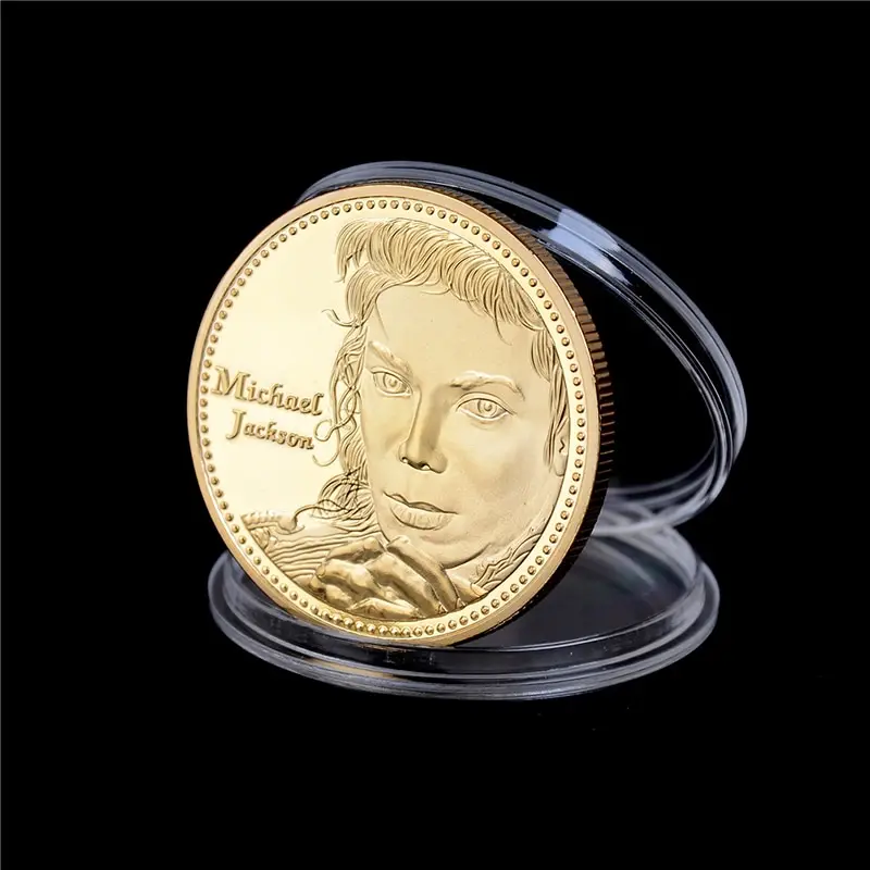 The King Of Pop Michael Jackson Commemorative Coin Collectible Gift Coin Art Collection Physical gold commemorative coins