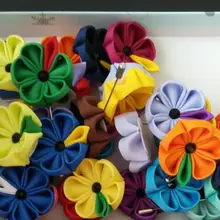 Изготовленные на заказ синие Ленточные брошки с цветами, сувенир для свадебной вечеринки, женские мужские Броши с отворотом DHL FedEx