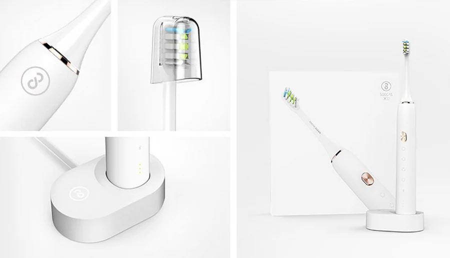 Soocas X3 звуковая электрическая зубная щетка обновленная для взрослых Водонепроницаемая ультразвуковая автоматическая зубная щетка USB