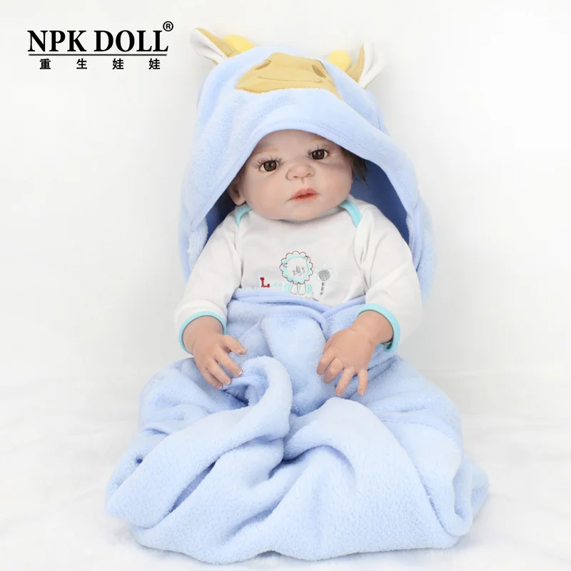 Npkdoll 22 Inch Newborn Baby Doll Silicone Simulation Artificial Doll