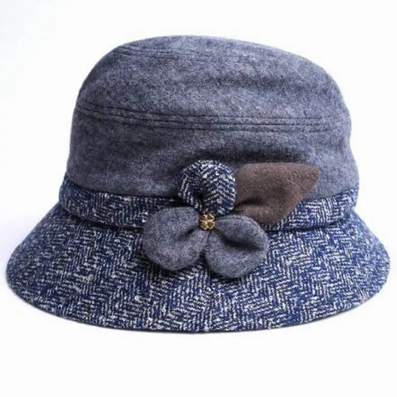 Женские шерстяные шапки Fedoras на весну осень и зиму повседневные дизайнерские
