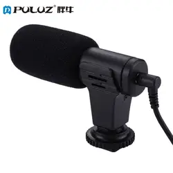 PULUZ 3,5 мм аудио стерео Запись профессиональный микрофон интервью для DSLR и видеокамера, смартфоны