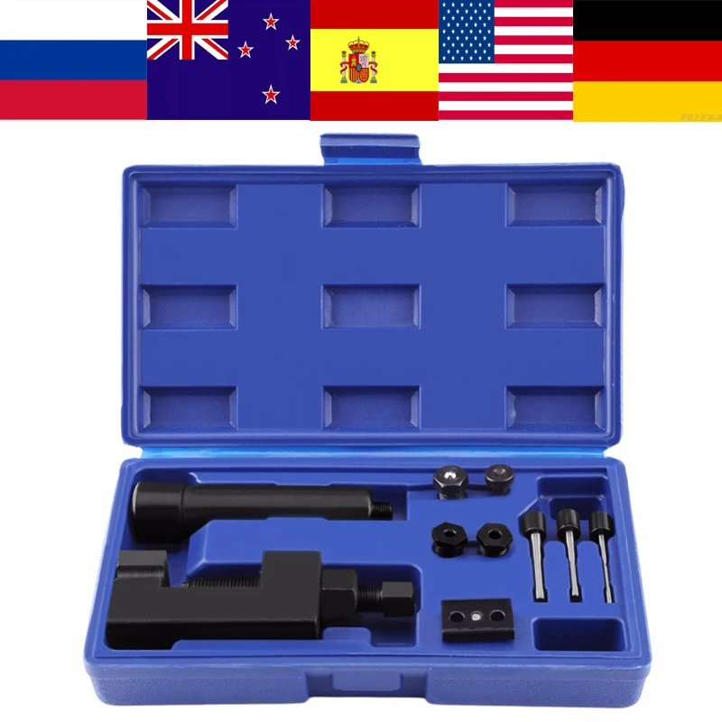 

Oversea Motorcycle Bike Chain Breaker Cutter Riveting Tool Kit 520/525/530/630 Chain Riveting Metal Motorcycle Accessories