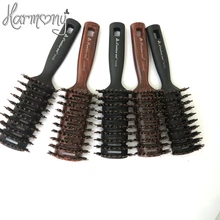 20 штук профессиональная моды натуральной щетиной волос Кисточки с нейлон, черный и коричневый Цвет волос Кисточки профессиональный