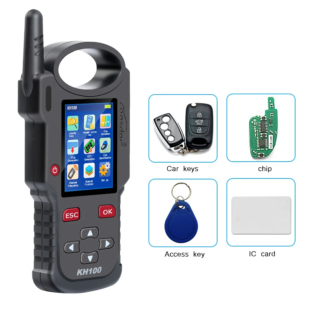 

Lonsdor KH100 Hand-Held Remote Key Programmer all featured aide for locksmith