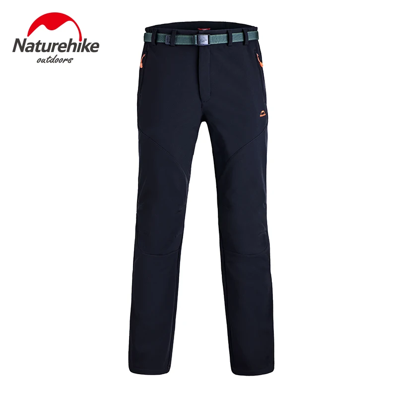 Naturehike في الرجال النساء الشتاء في الهواء الطلق لينة قذيفة تهمة السراويل للماء التزلج يندبروف السراويل سميكة الدافئة الصوف السراويل مع حزام