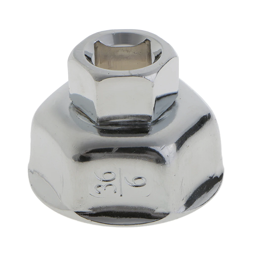 

36mm-Stainless Steel Oil/Fuel Filter Wrench Cap Housing Removal Engine Tool 1/2'' Drive Universal For Cars