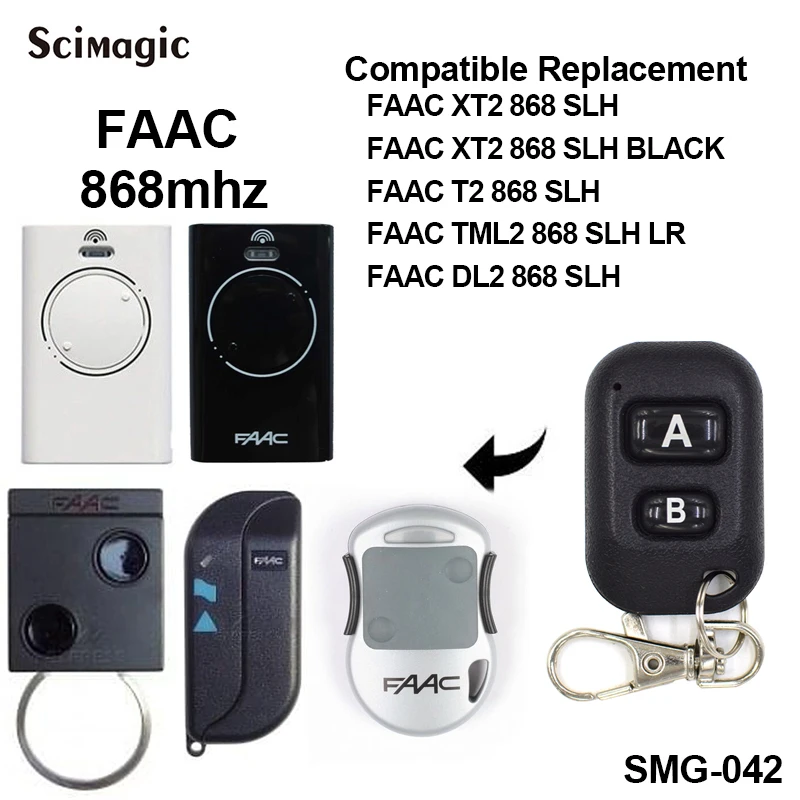 

Door remote control FAAC 868 slh remote control garage door FAAC remote garage rolling code 868mhz remote controller key fob