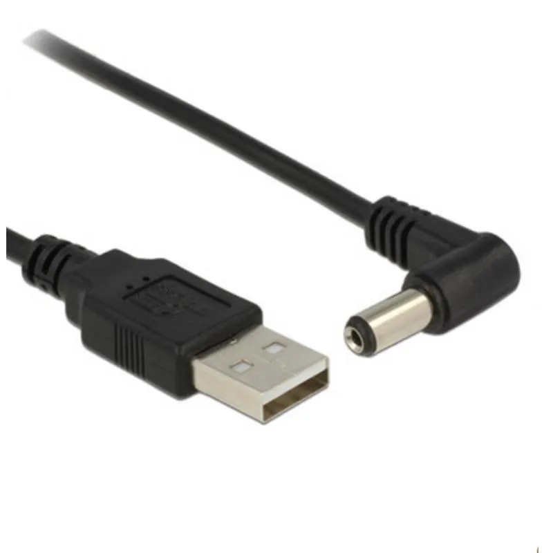 10 قطعة 90 زاوية الكمبيوتر المحمول USB الذكور إلى 5 V DC 5.5 مللي متر x 2.1 مللي متر برميل الطاقة كابل