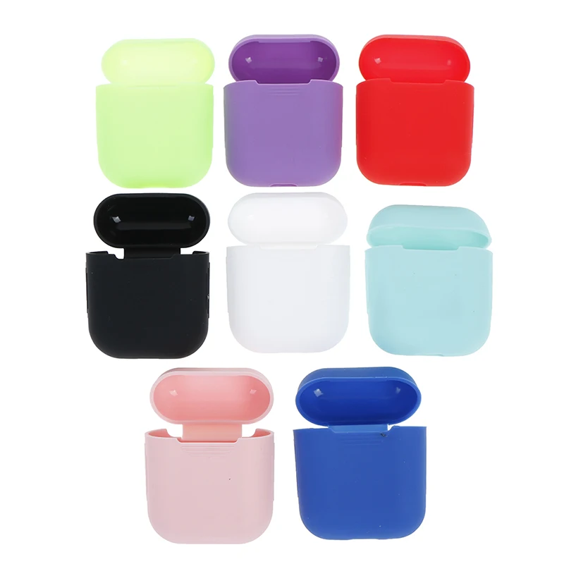 Силиконовый чехол для Airpods In Ear силиконовый чистый цвет пыленепроницаемый