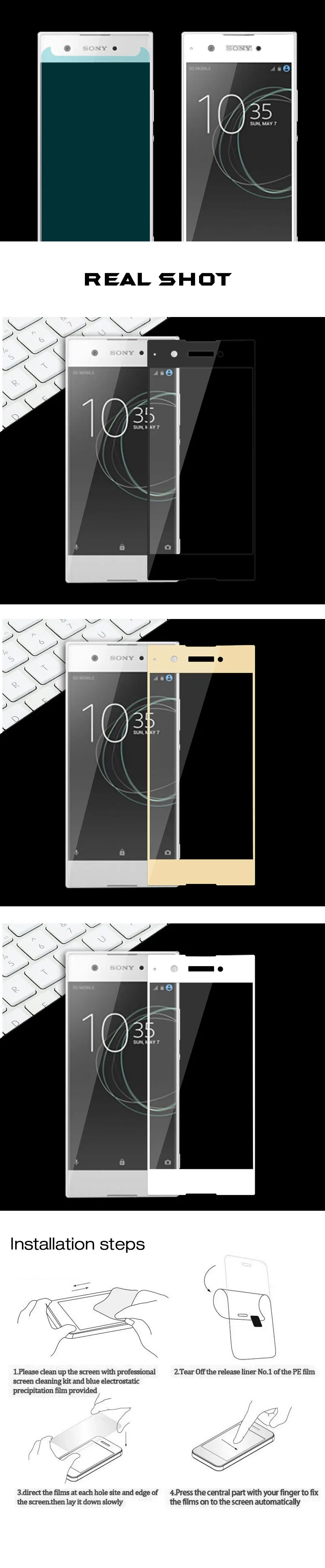 Полное стекло для sony Xperia XA1 G3112 G3116 G3121 Защитная пленка для экрана для sony XA1 защитная пленка из закаленного стекла 5"