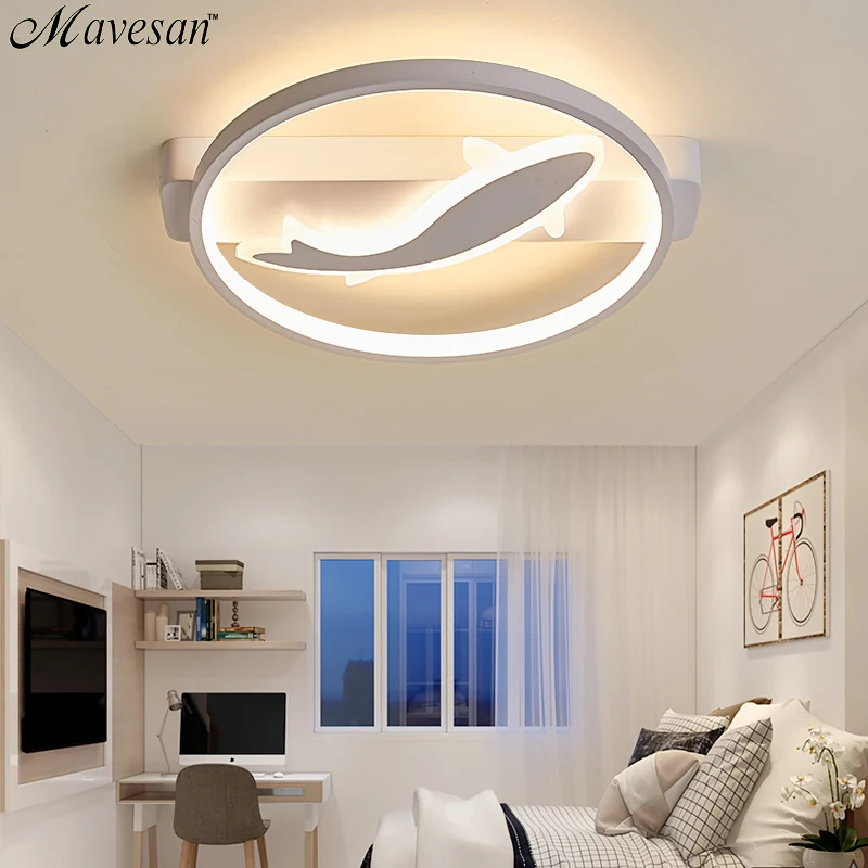 

Acrylic kids led ceiling lights for study room fish design Lighting fixtures lampe led plafond Plafond home 10-15square meters