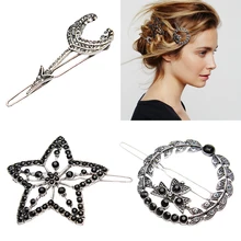 Сплав геометрии Ретро Пентаграмма круглая заколка в виде стрелы зажим зажимы для волос Современный стильный зажим для волос Высокое качество для женщин