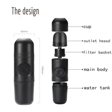 Coffee maker Handpress Capsule&Powder Coffee machine Manual Espresso machine Portable Outdoor travel Coffee