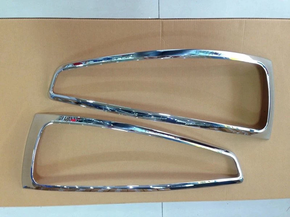 

MONTFORD Car Accessories ABS Chrome External Rear Tail Light Lamp Cover Taillight Trims Decoration 2Pcs For Audi Q3 2013-2018
