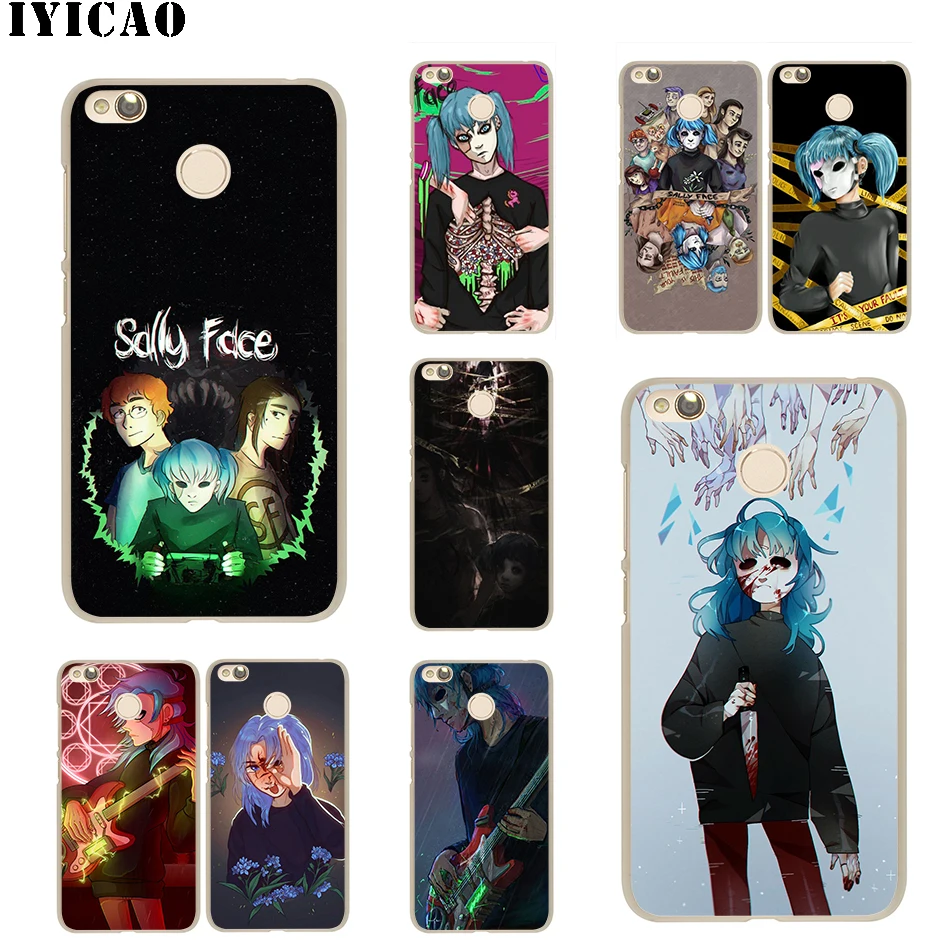 

IYICAO Sally Face Game Hard Case for Redmi 6A 4A S2 Note 7 3 4 4X 6 5 Pro 5A Prime Plus for Redmi Go