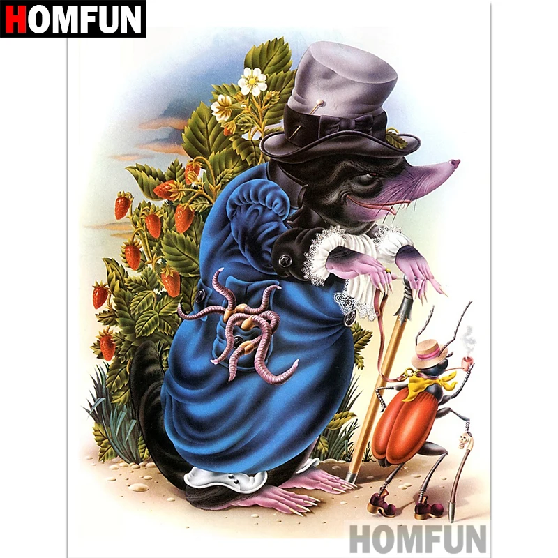 

HOMFUN 5D DIY Diamond Painting Full Square/Round Drill "Cartoon mouse" Embroidery Cross Stitch gift Home Decor Gift A08538