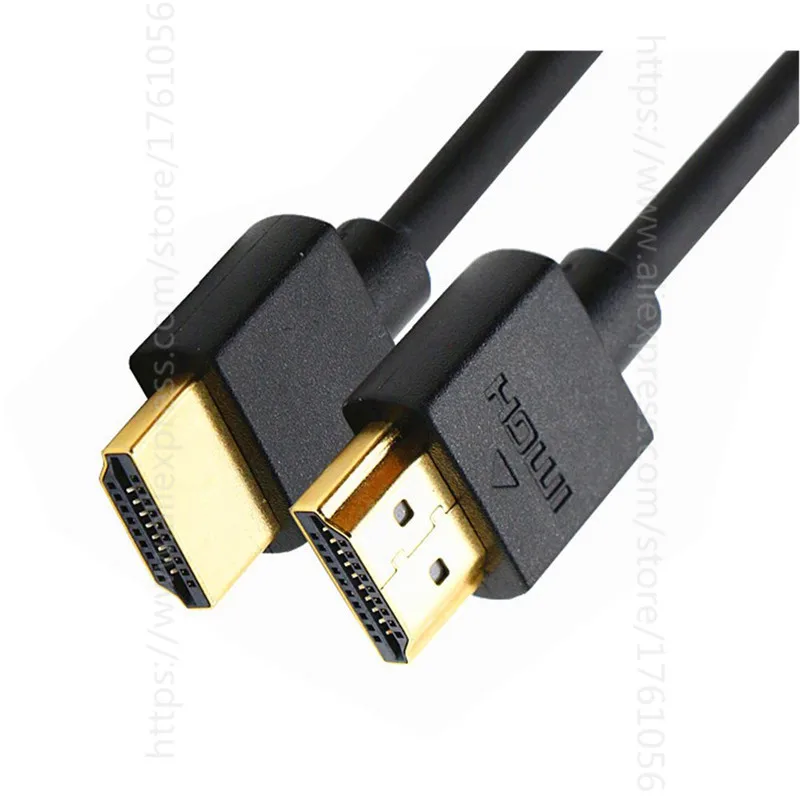 OD 3mm super soft standard HDMI 1.4V male to HDMI male HDTV Cable for