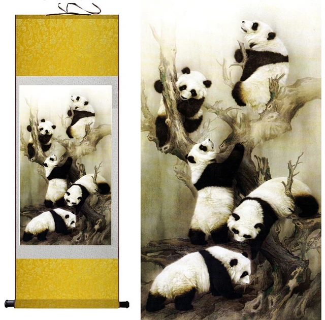 Panda De Design Tradicional De Banner Da China E Ilustração Do