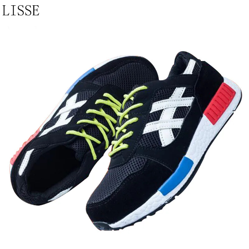 

LISSE Men Boots Work Safety Shoes Steel Toe Cap For Anti-Smashing Puncture Proof Durable Breathable Protective Footw