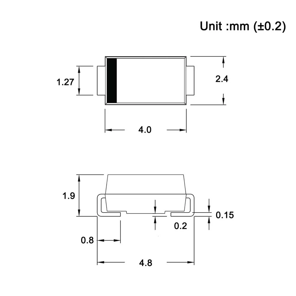 (100 шт.) SS26 SMD Schottky барьерные выпрямительные диоды 2A 60 V SMA (DO 214AC) 2 ампер вольт|rectifier