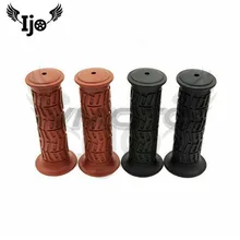 Dirtbike подкрученные вверх длинные Ретро Усы высококачественные резиновые для kawasaki honda suzuki Нескользящие универсальные фиксаторы для Руля Мотоцикла