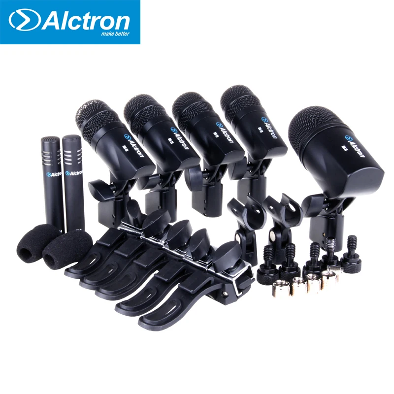 

new Alctron T8500 high Quality Drum microphone Dynamic Wired Mic kit For snare, tom tom and floor tom drum and bass drum