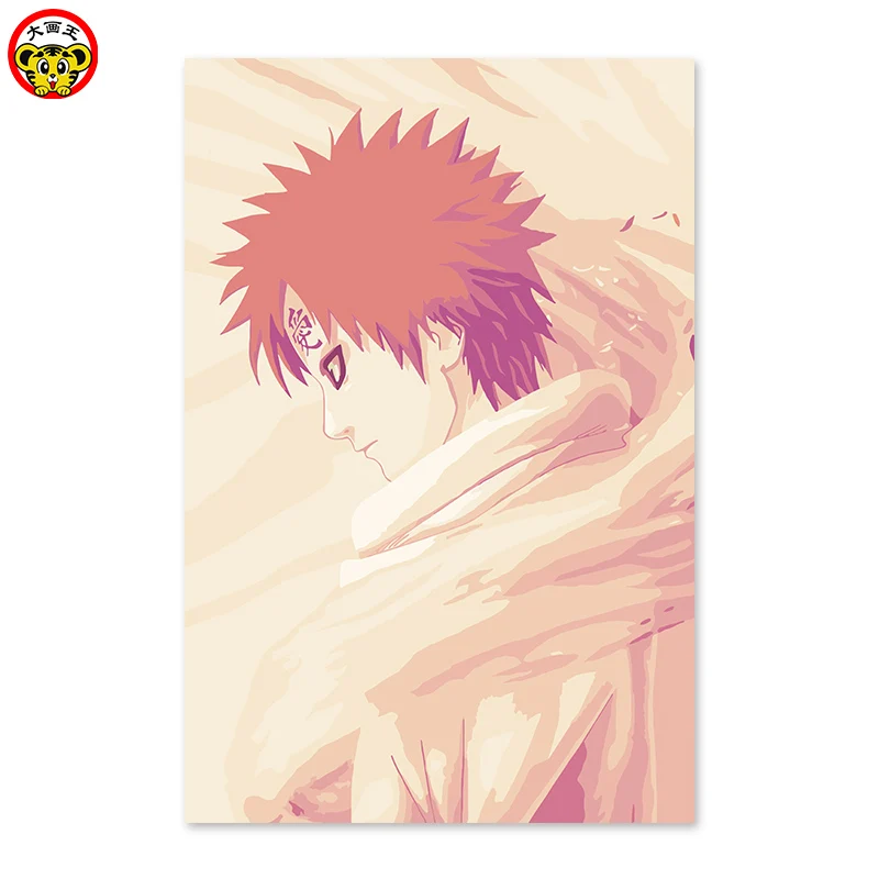painting by numbers art paint number Naruto I love Luo the second element popular DIY digital animation comics | Дом и сад
