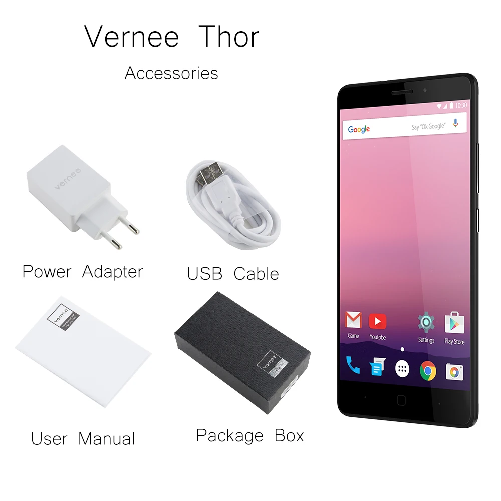 Vernee Thor 5 0 &quotOn Cell дисплей 3 Гб оперативная память 16 4 г мобильный телефон MT6753 Octa Core