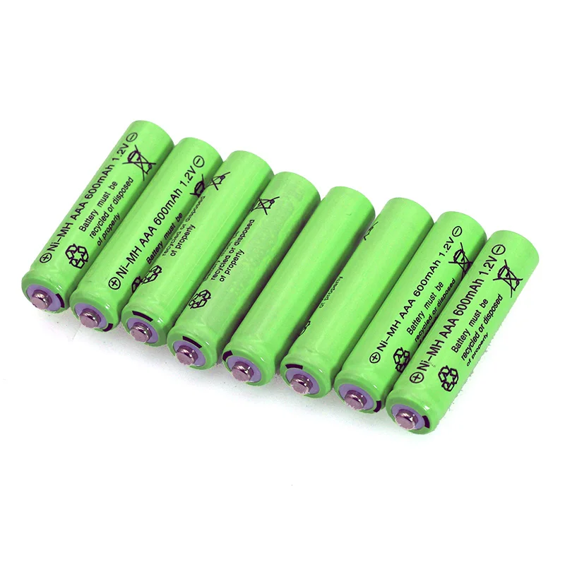 6 шт 1,2 v Ni-MH AAA батареи 600mAh перезаряжаемые nimh батареи 1,2 V Ni-MH aaa для электрического дистанционного управления автомобиля игрушки RC ues