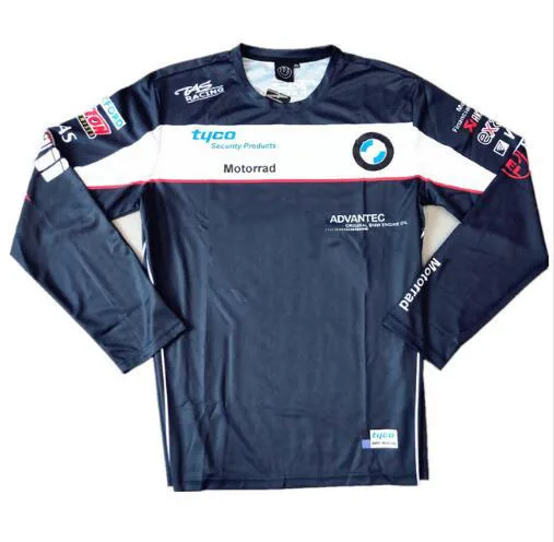

New hot sale Tyco moto gp Motorrad Motorcycle T-shirt Long Sleeve Motocross Jersey Motorsport Cycling Polyester shirts for BMW