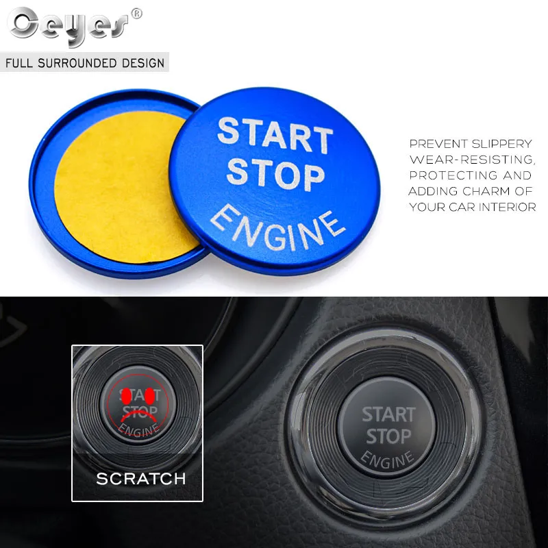 Car Start Engine Button Key Ring for NISSAN (28)