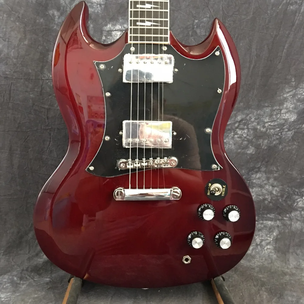 

High Human Quality Angus Young Guitars s aged Cherry China oem-equipment chrome custom body electric guitar available