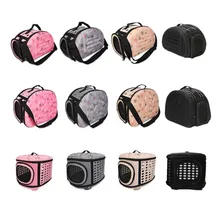 С рисунком собачки и котика сумка для переноски Портативный Открытый Плеча посылка складная дорожная сумка щенок переноски сетки сумки для домашних питомцев из S/M/L