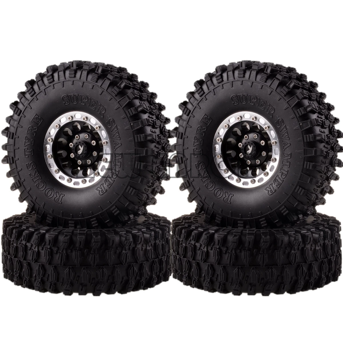Новые металлические колеса ENRON 4 шт. 1 9 &quot обода 120 мм шины Super Swamper Rocks RC 1/10 Rock Crawler TRX4