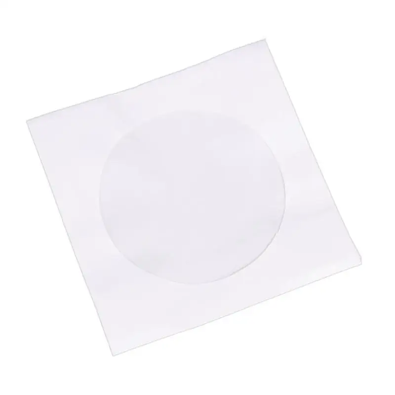 Мини 95 шт. защитный белый бумажный CD DVD диск сумка для хранения конвертов лоскут пылезащитный анти царапины CD DVD защитная сумка 8,5 см x 8,5 см