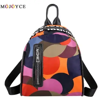

Fashion Printing Small Travel Backpack Women Casual School Knapsack Nylon Backpack Female