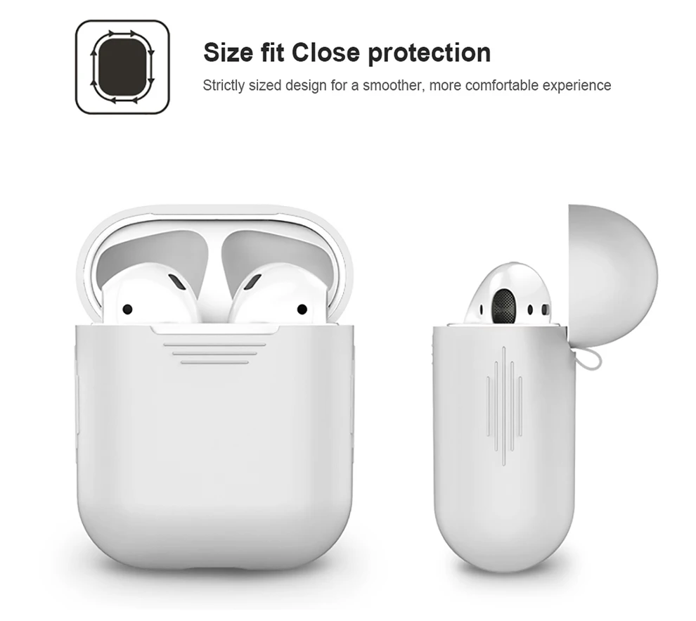 Для Apple AirPods наушники случае аксессуары AirPod чехол Роскошный чехол для Airpods Apple мягкий силиконовый защитный Air стручки случаях