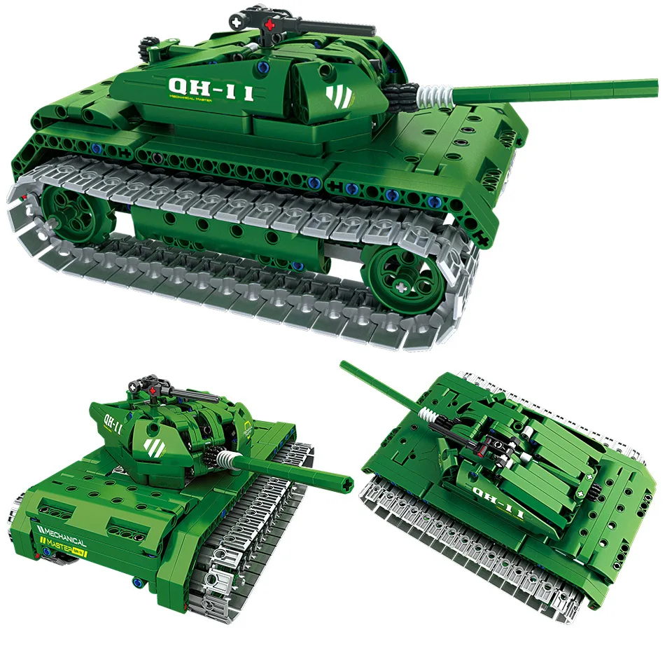 Technic RC управление БПЛА дорожный боевой танк автомобиля строительные блоки совместимы с SWAT WW2 военные оружие кирпичи дети мальчики игрушки
