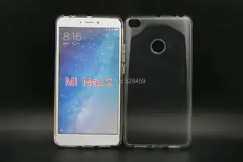 

100pcs/lot transparent smooth Soft TPU Cover Case For Xiaomi Max 2 6.44"
