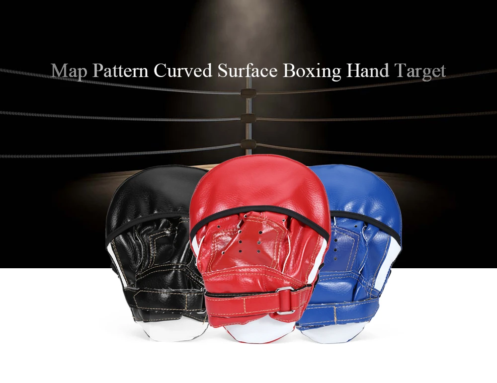 Suteng Map Pattern Curved Surface Boxing Pad Karate Thai Training Hand Target Gear