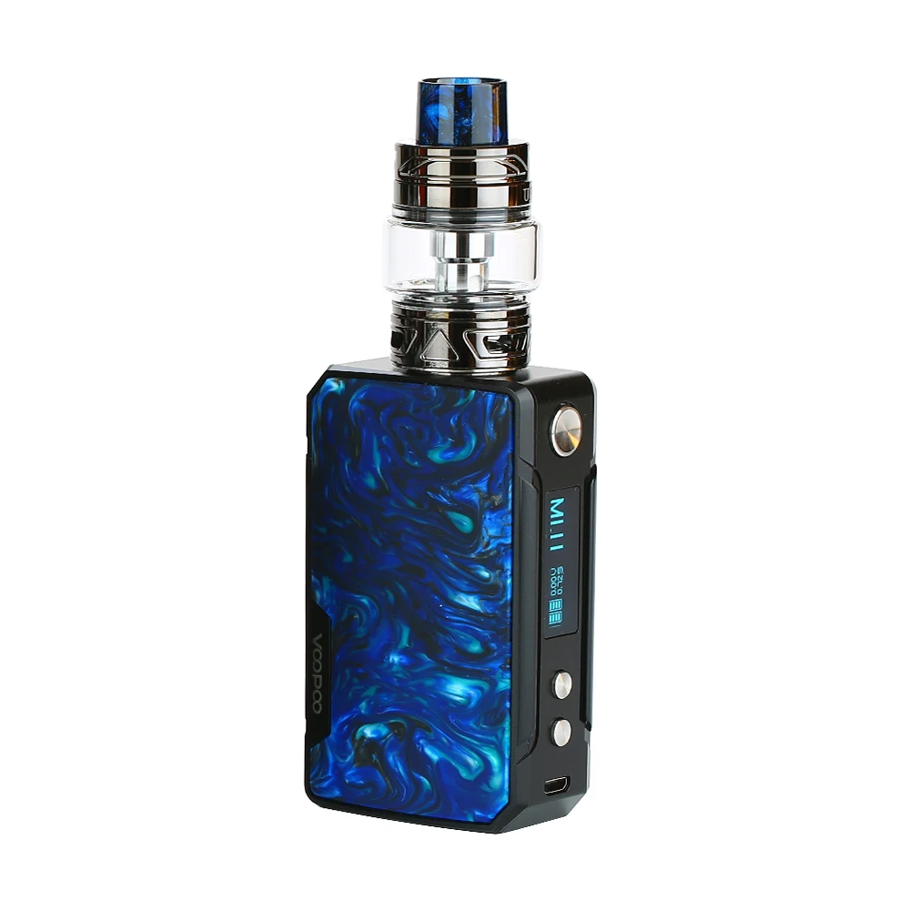 VOOPOO Drag Mini 117 Вт термоконтроль вэйпинга комплект с батареей Mod 4400 мАч VOOPOO Drag Mini MOD& UFORCE T2 бак 5 мл электронная сигарета комплект vs Shogun/Drag 2 - Цвет: B-Prussian Blue