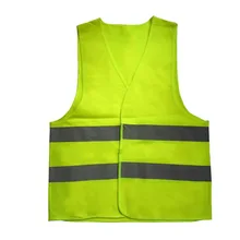 ФОТО 10pcs waistcoat reflective vest working clothes provides high visibility day night for running cycling warning safety vest