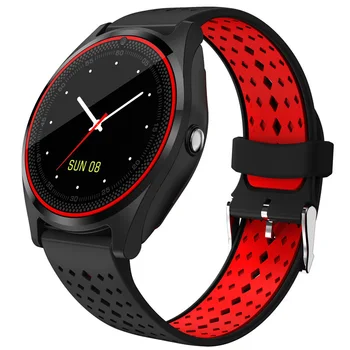 

Bluetooth Smart Watch with Camera V9 Smartwatch SIM Card Wristwatch for Android Phone Wearable Devices pk dz09 A1 gt08