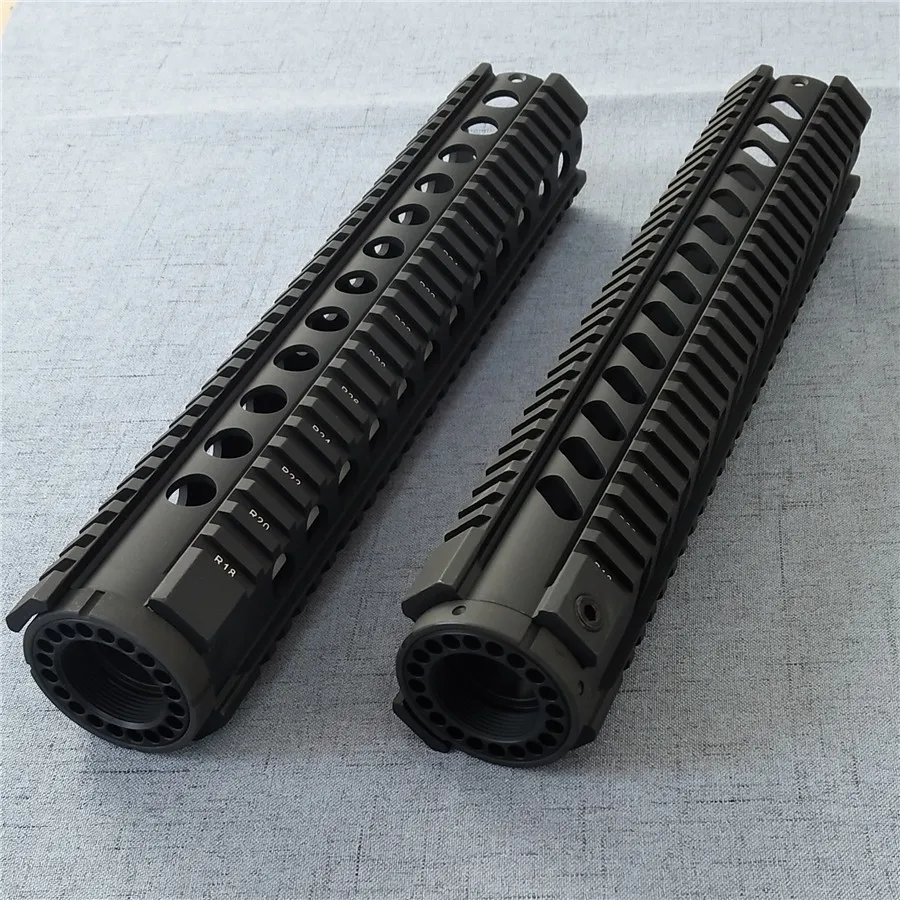 12 дюймов AR. 223/5. 56 поплавок Quad Handguard Rail трубка AR-15 M16 M4 Handguard RAS страйкбол Пейнтбол Охота