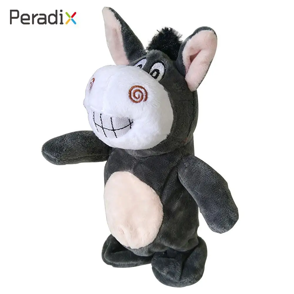 

Toy Repeats Donkey Record Donkey Funny Adorable Talking Donkey Electric Plush Birthday Gift Record Interact Speak