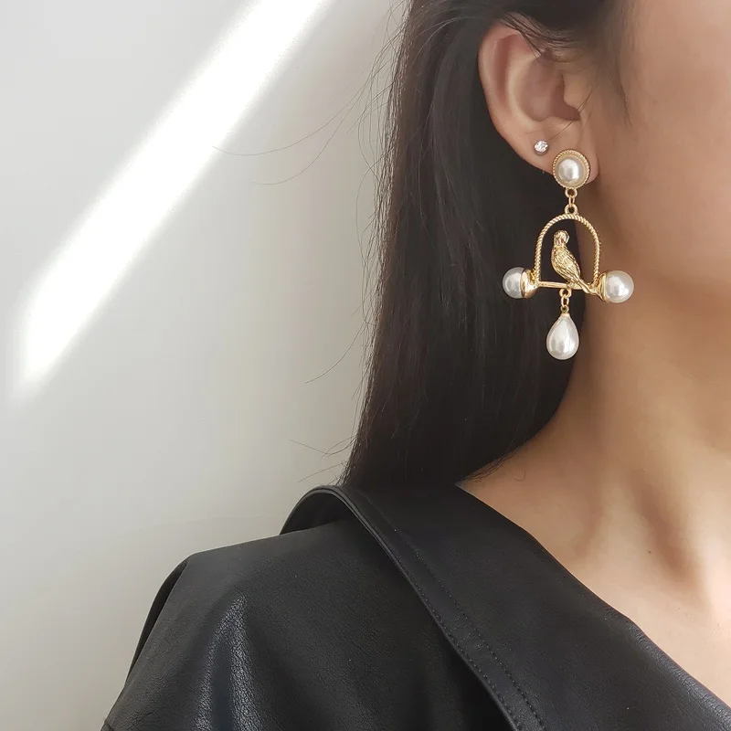 

Timeless Wonder Glam Faux Pearl Cute Bird Stud Earrings for Women Party Animal Gorgeous Top Gift Gown Trendy Punk Lovely 7462